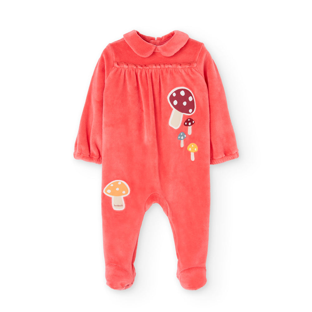 Pelele terciopelo de bebé niña
