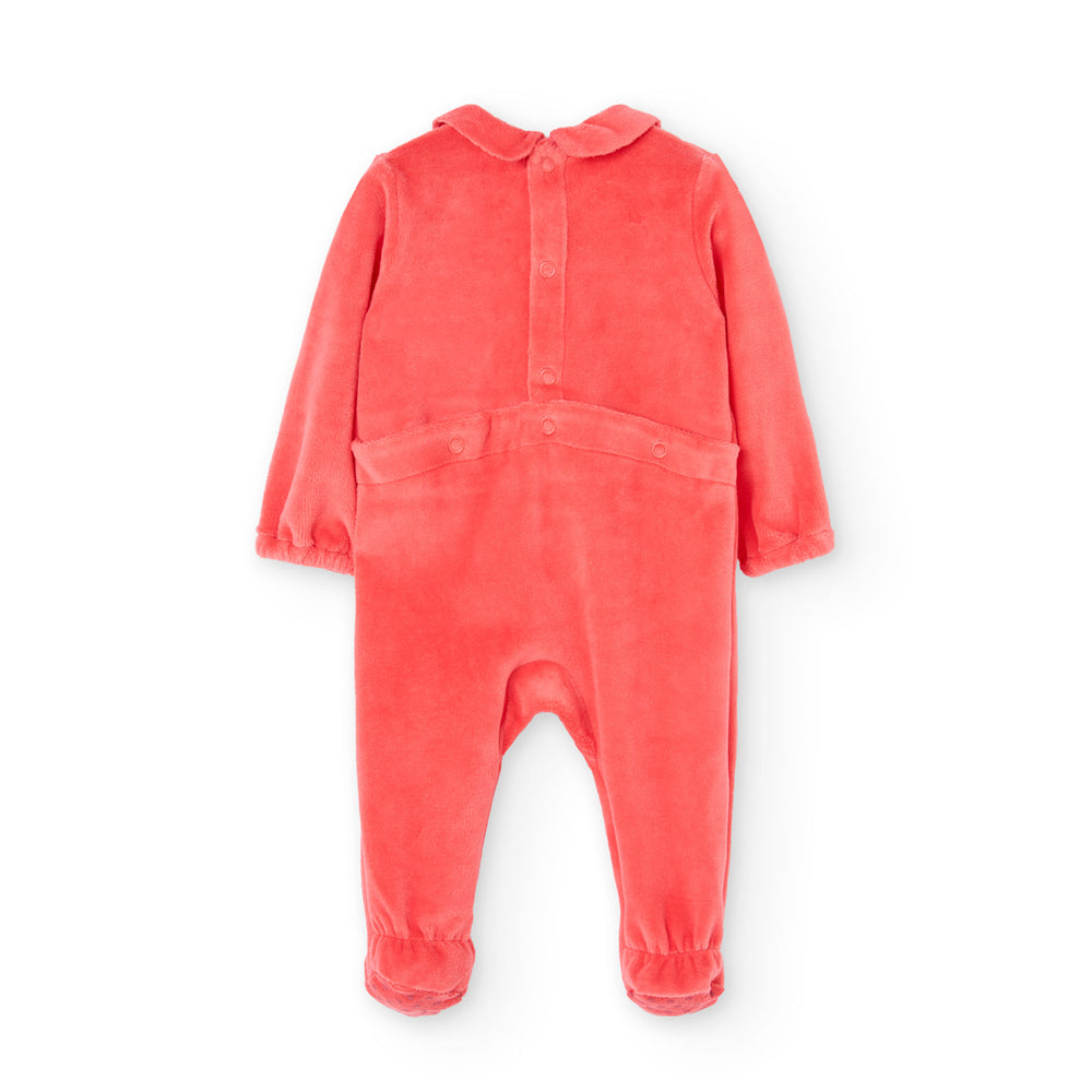 Pelele terciopelo de bebé niña