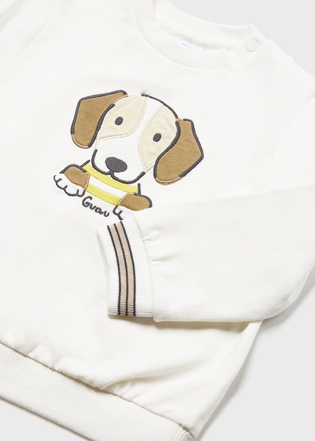 Conj. Pantalón felpa básico puños y Pullover sin capucha