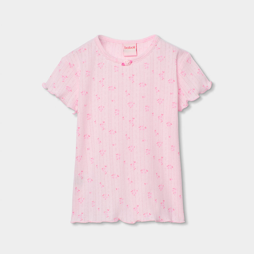 Pijama canalé flores de niña