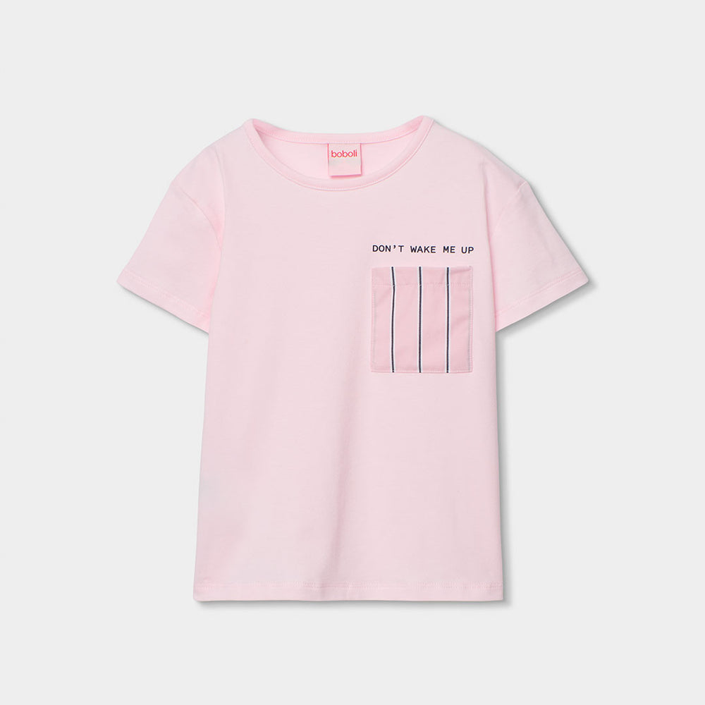 Pijama punto combinado de niña