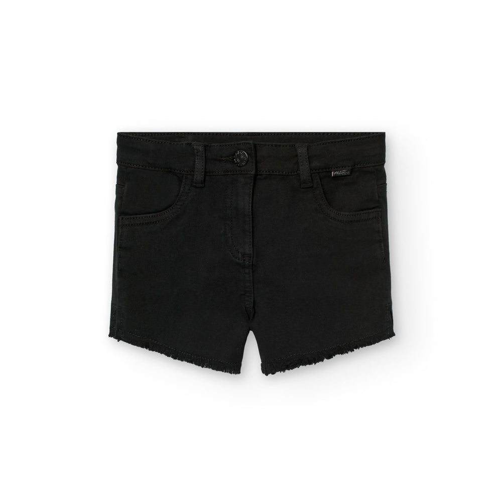 Short Sarga Elástica De Niña