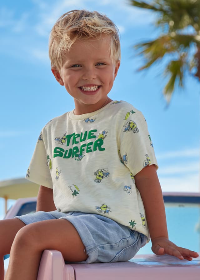 Camiseta m/c estampada