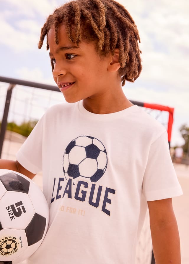 Conj. Camiseta m/c "league" y Bermuda combinada
