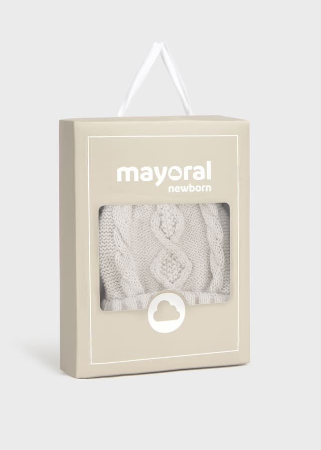 Conj. gorro manoplas tricot
