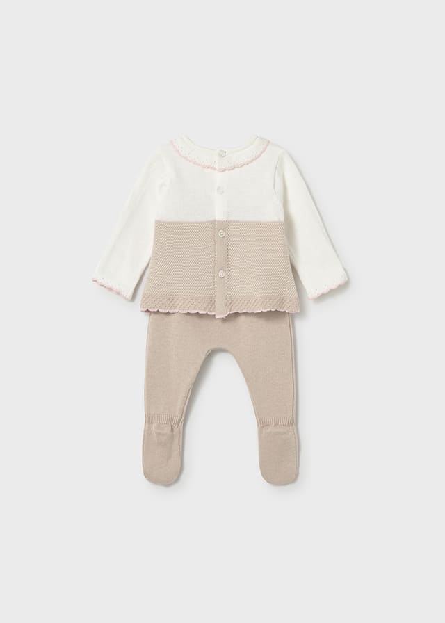 Conj. polaina tricot