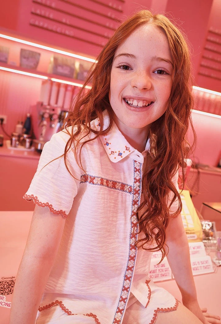 Conjunto tejido de niña