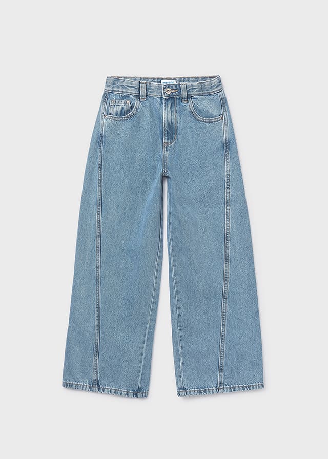 Pantalon largo tejano wide le