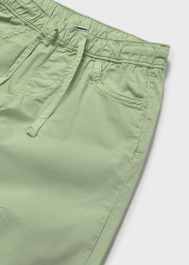 Pantalon popelin elastan
