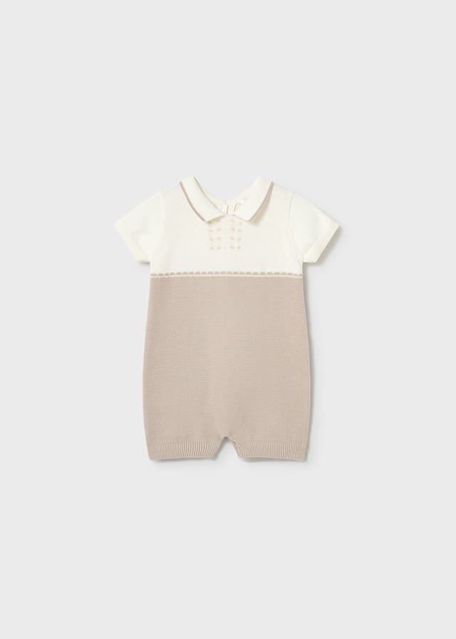 Pelele tricot cuello