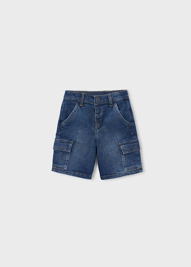 Super bermuda denim cargo