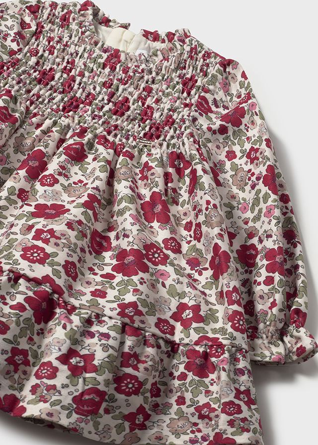 Vestido terciopelo estampado