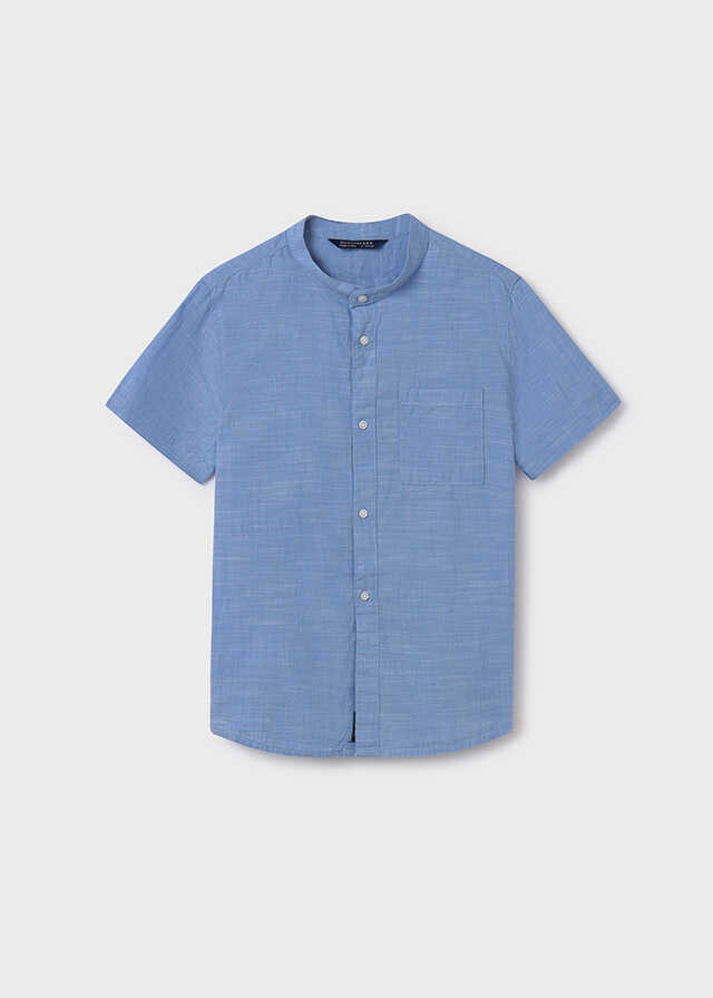 Camisa m/c cuello mao