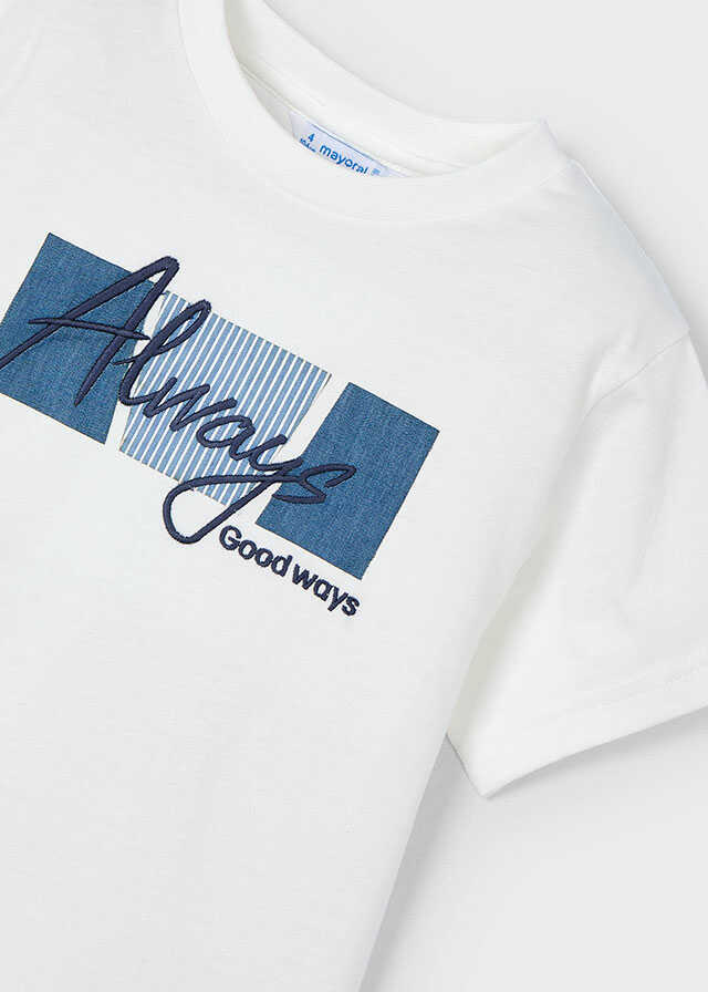 Camiseta m/c apliques
