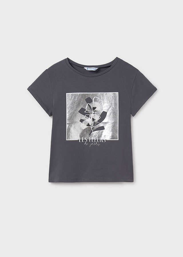 Camiseta m/c bordado