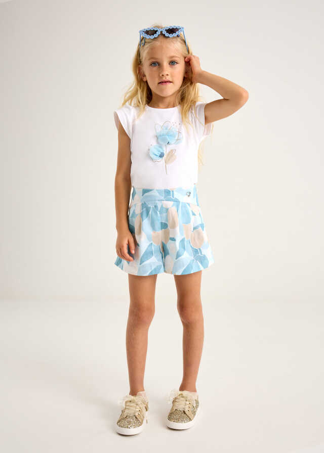 Camiseta m/c flor