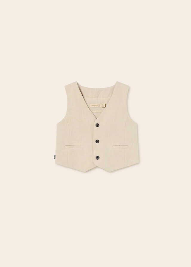 Chaleco lino vestir