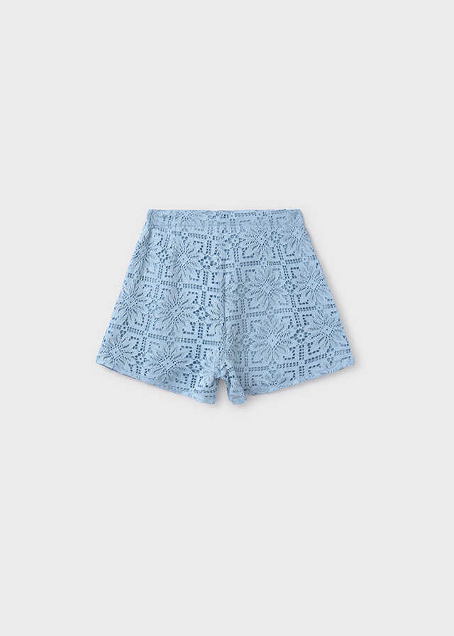 Conj. Bluson y Pantalon corto encaje