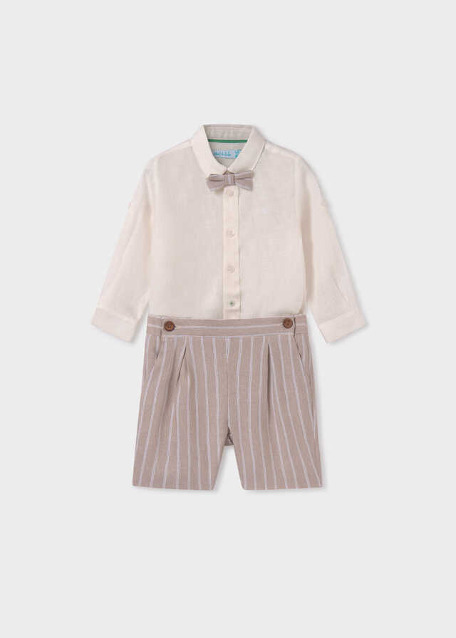 Conj. camisa pajarita bermuda
