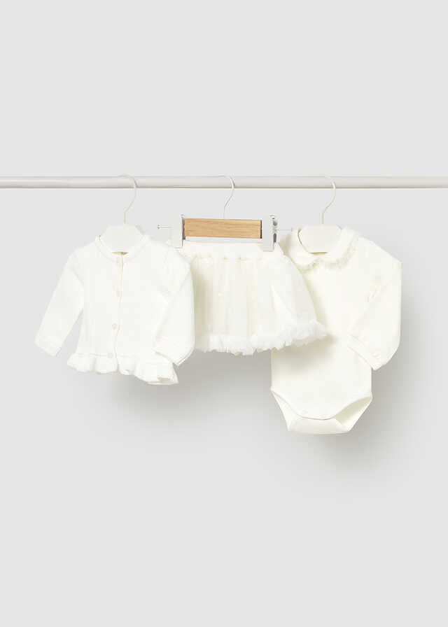 Conj. chaqueta falda 3 piezas