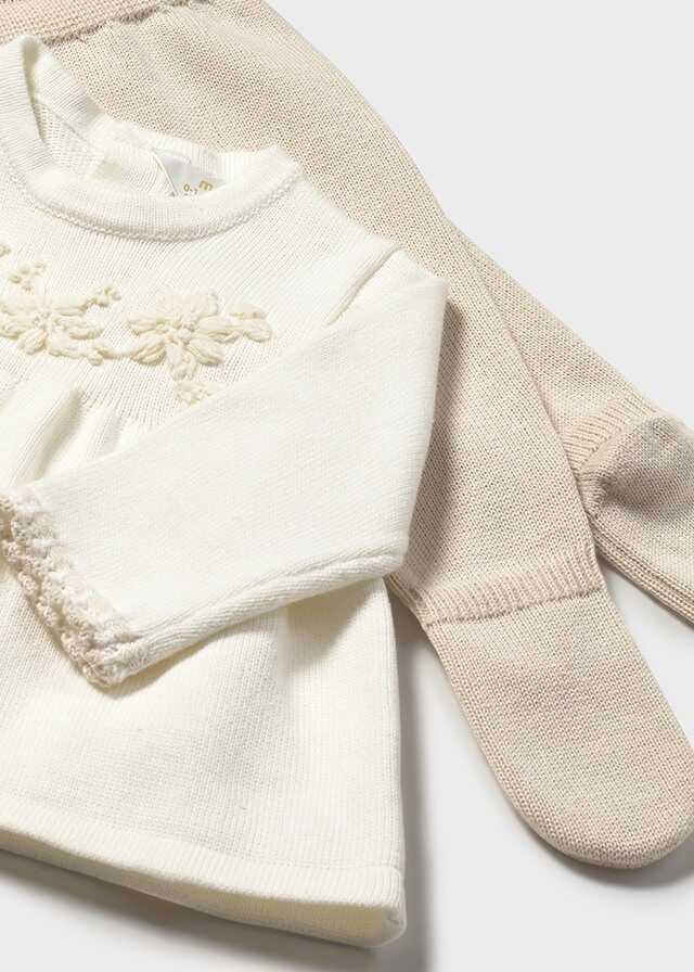 Conj. polaina tricot