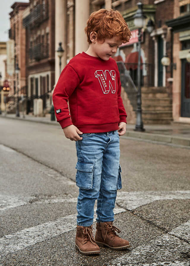 Pantalon cargo denim