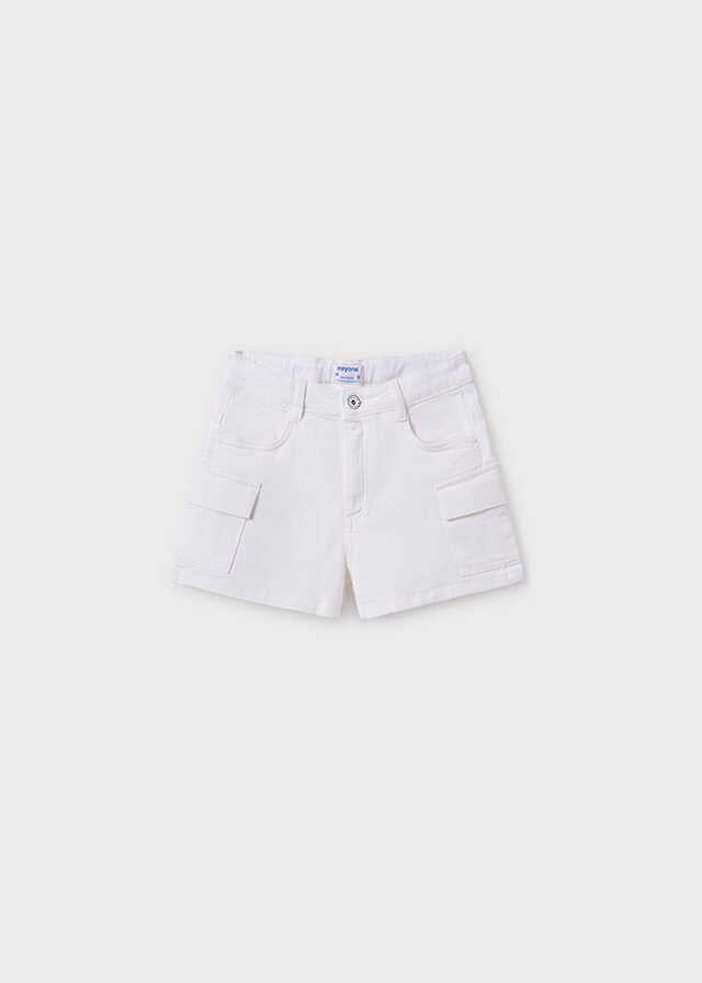 Pantalon corto sarga cargo