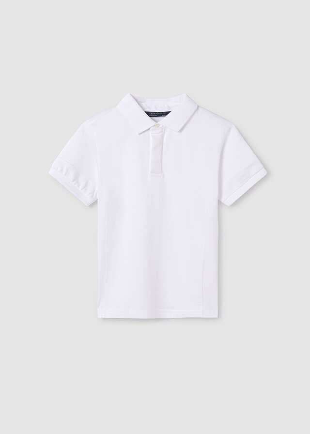 Polo m/c contrastes pique