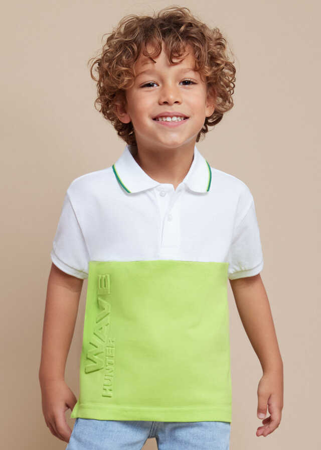 Polo m/c embossed