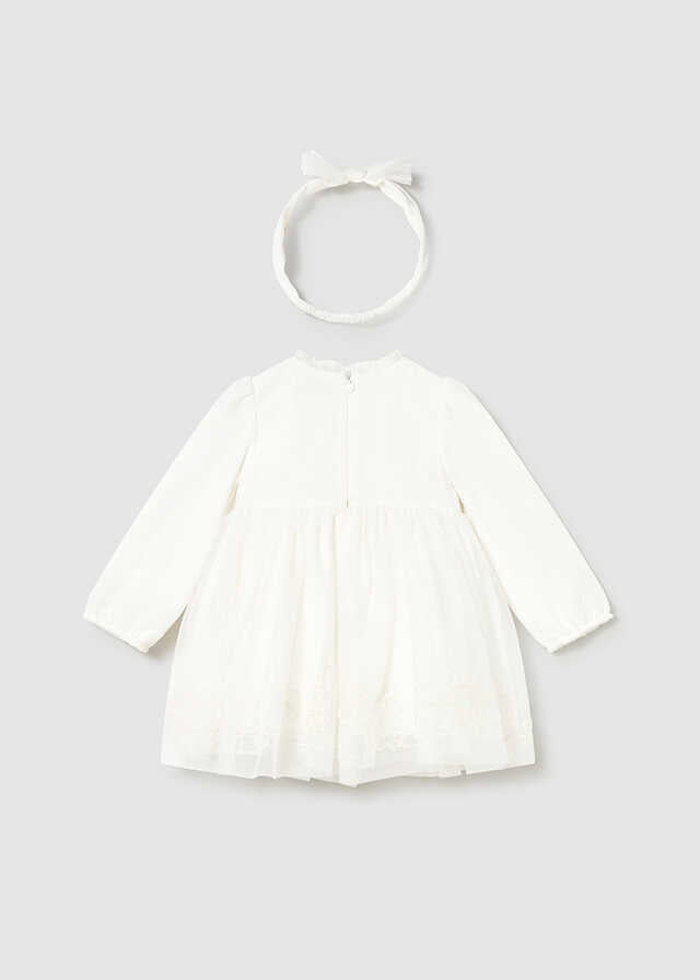 Vestido ceremonia tul bordado