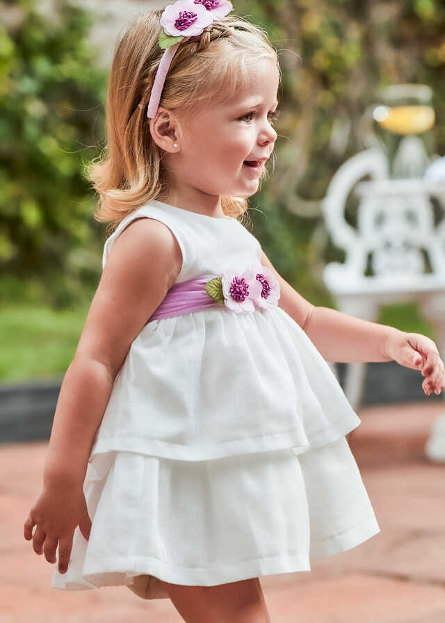 Vestido fajin flores