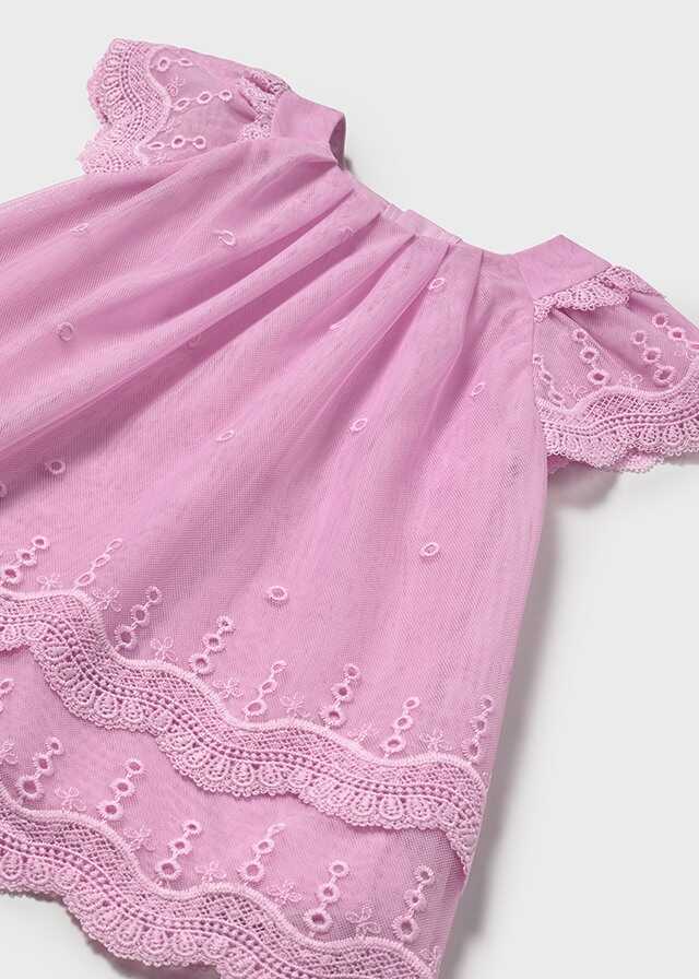 Vestido tul bordado