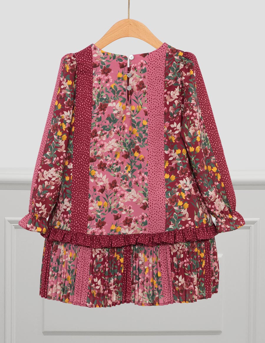 Vestido estampado patch