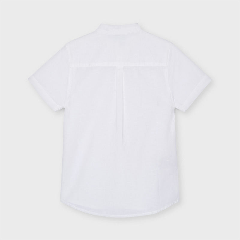 Camisa m/c lino c/mao