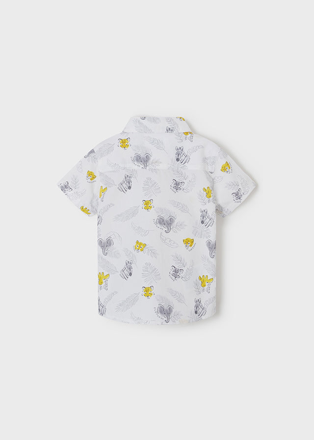 Camisa m/c estampado grande