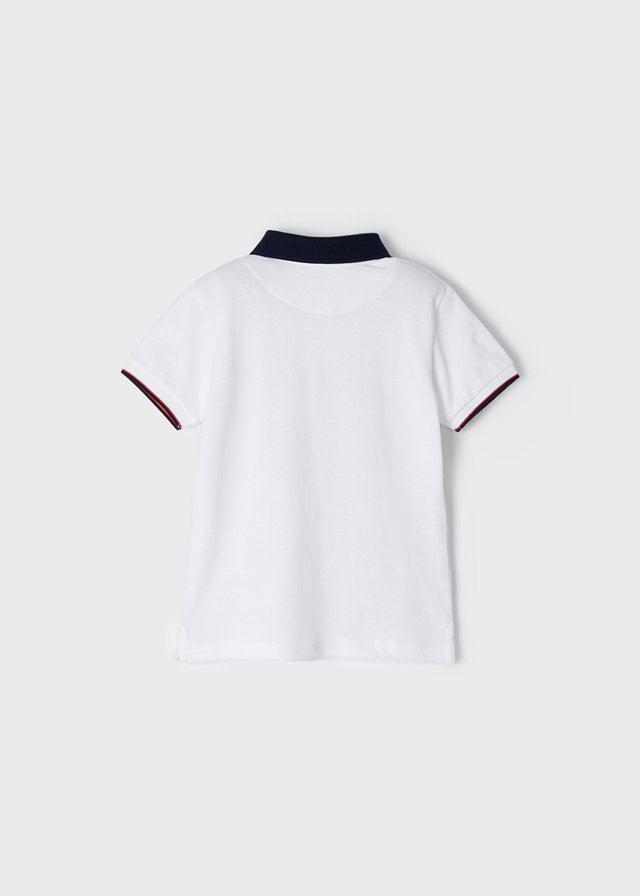 Polo m/c bolsillo print