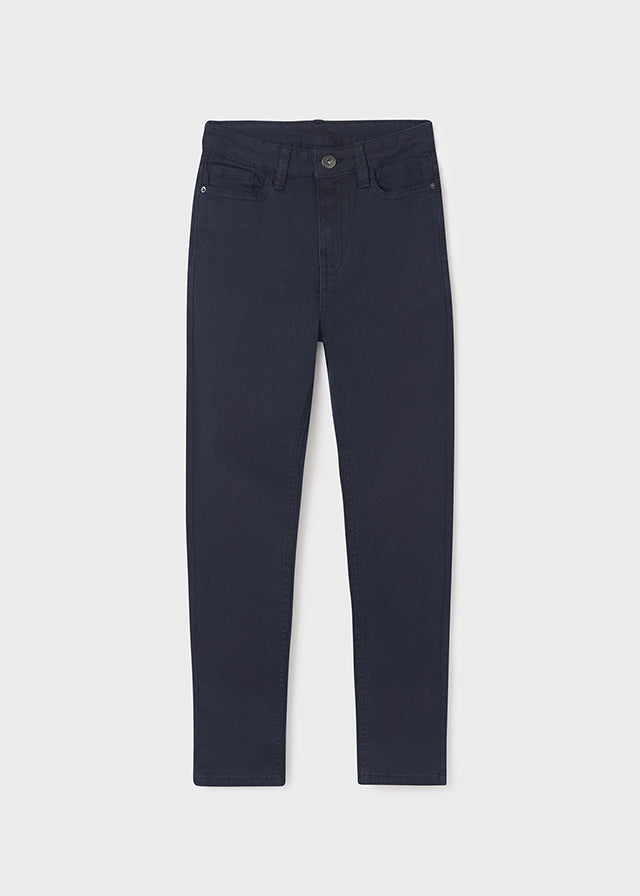 Pantalón sarga denim color