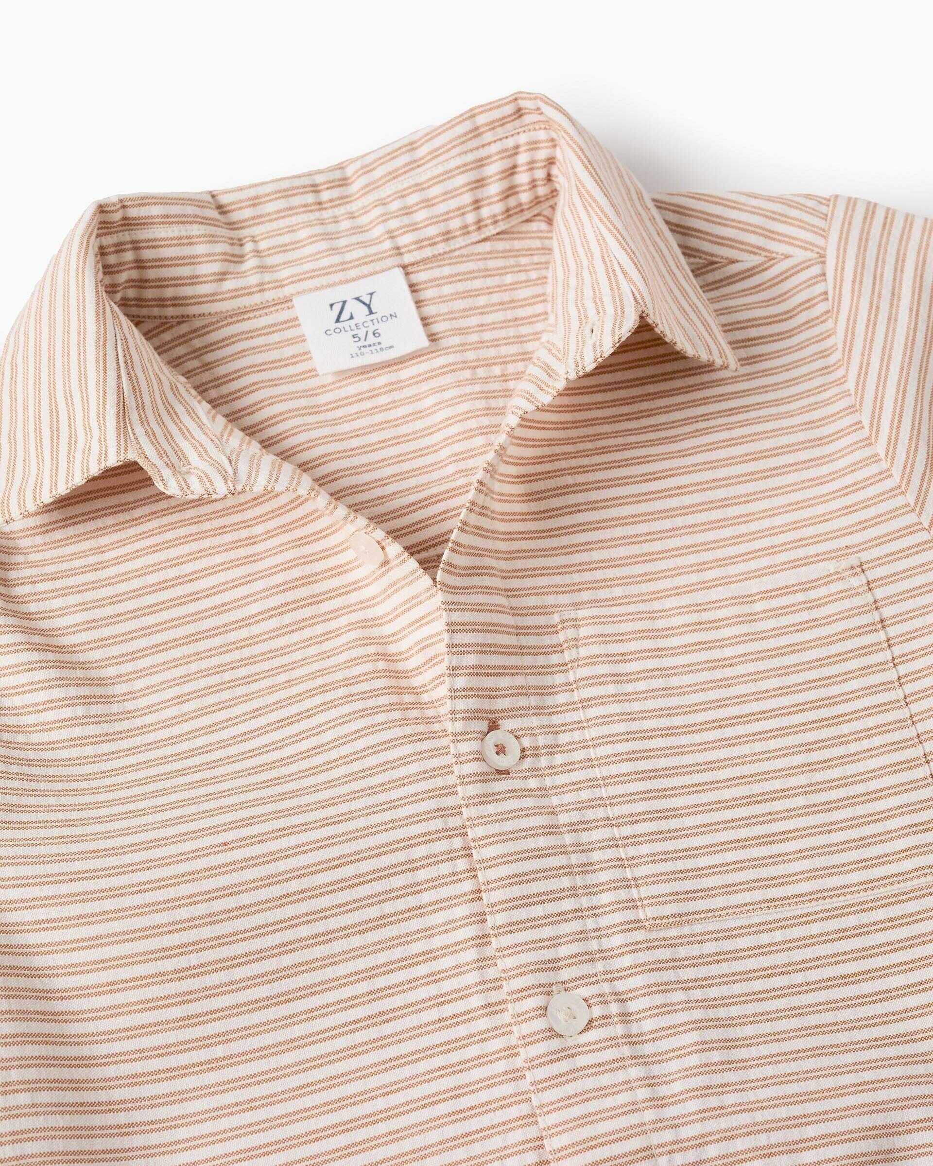 CONJ. SHIRT Y SHORT EMBROIDERY LINEN