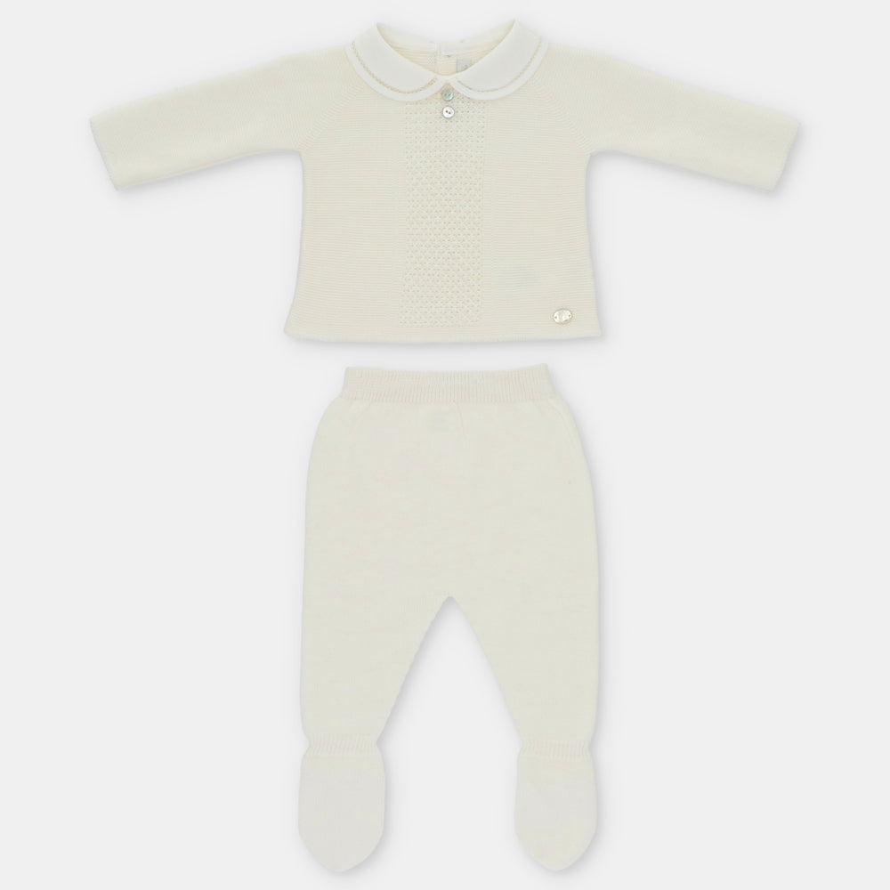 CONJ. PUNTO CUELLO NIÑO MARFIL