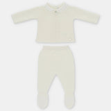 CONJ. PUNTO VOLANTE TUL BORD. NIÑA MARFIL