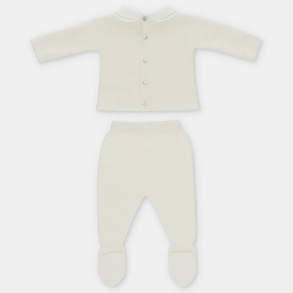 CONJ. PUNTO CUELLO NIÑO MARFIL