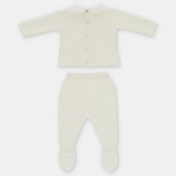 CONJ. PUNTO VOLANTE TUL BORD. NIÑA MARFIL