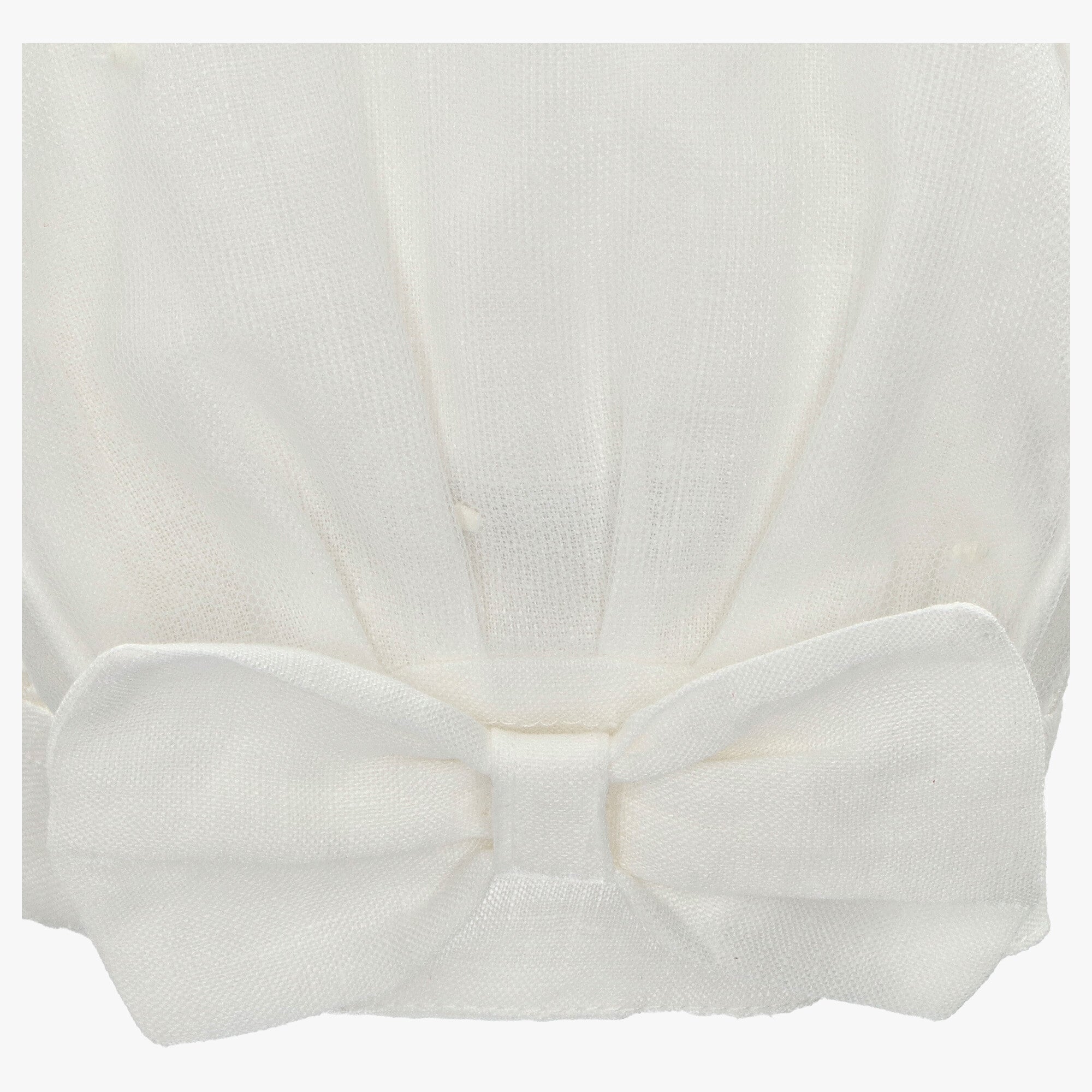 Faldón Tela Unisex Marfil Con Capota