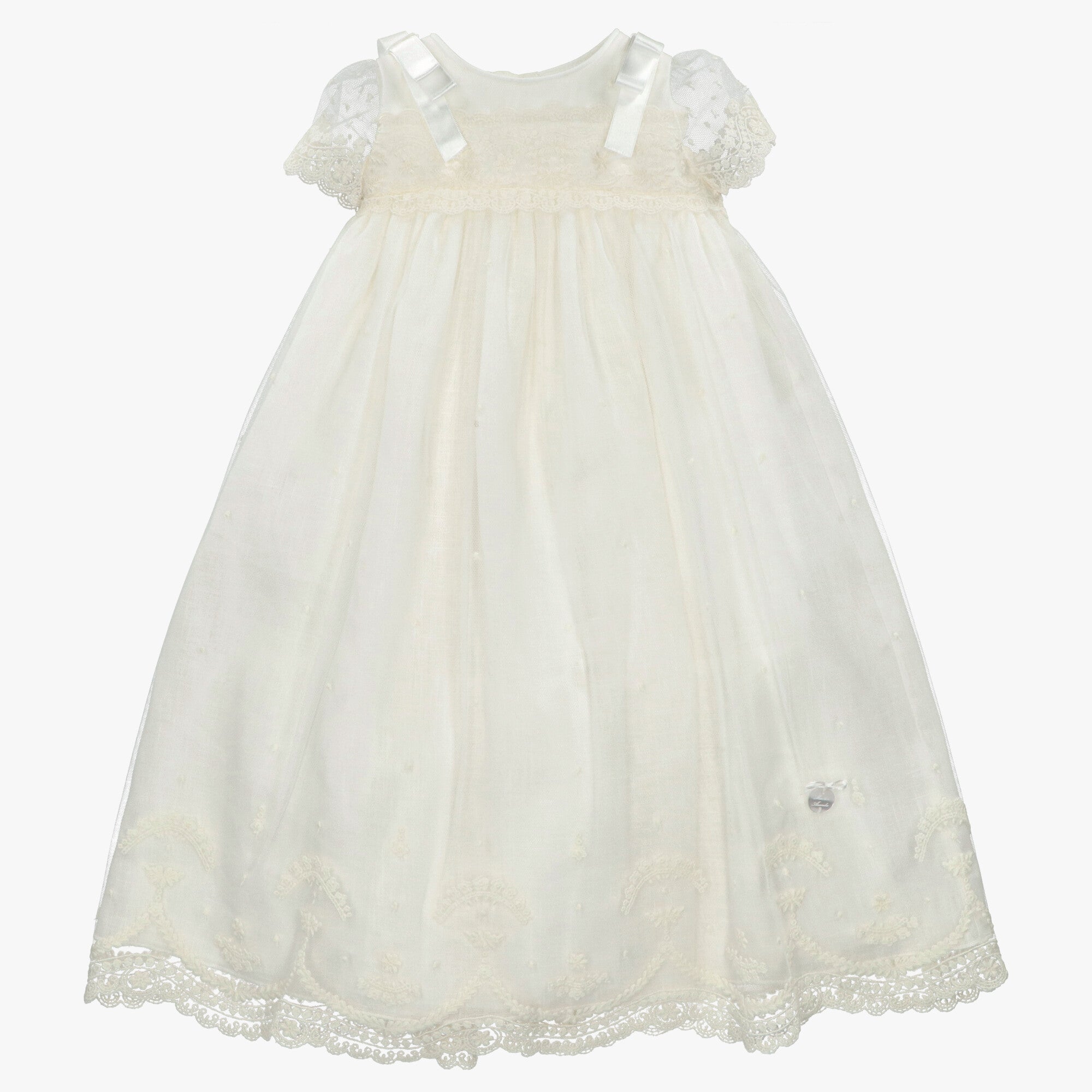 Faldón Tela Unisex Marfil Con Capota