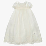 Faldón Tela Unisex Marfil Con Capota