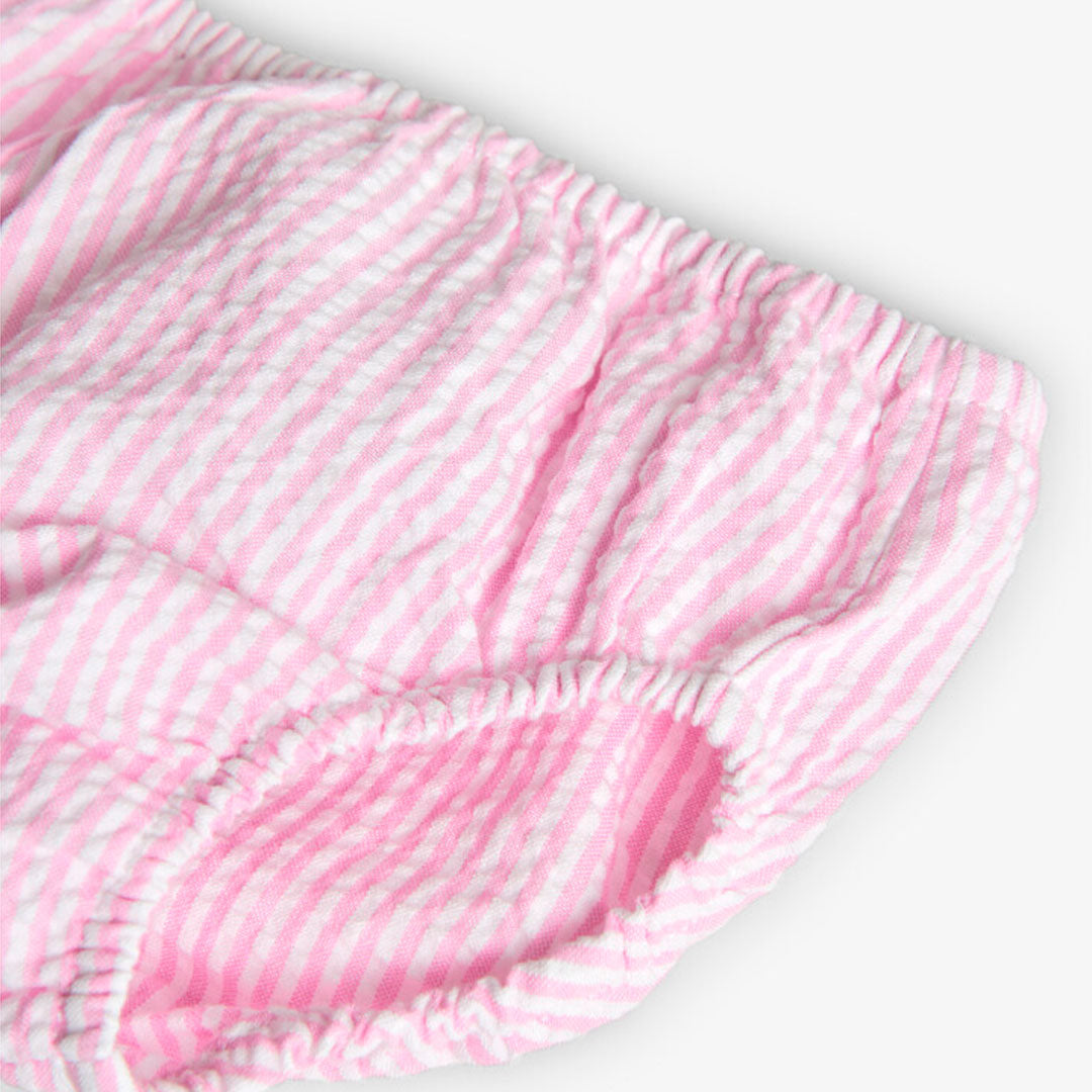 Vestido Popelín Listado De Bebé