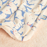 Manta felpa estampada