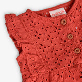 Pelele Bordado De Bebé Niña