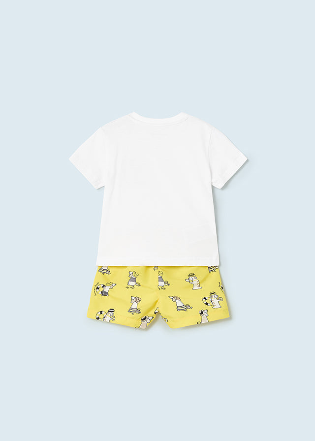 Conj. camiseta bañador