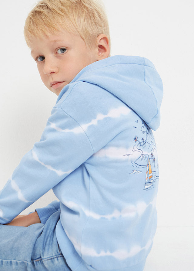 Conj. Pullover tie dye y Bermuda punto tie dye